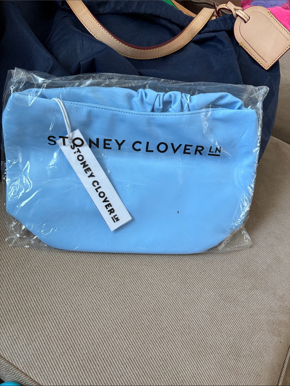 Stoney Clover Lane Periwinkle Scrunch Handle Bag
